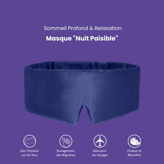 Masque de sommeil en soie de mûrier